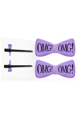 Double Dare OMG! Hair Up Bow Pin Purple - Double Dare заколки для фиксации волос в цвете "Лавандовый"